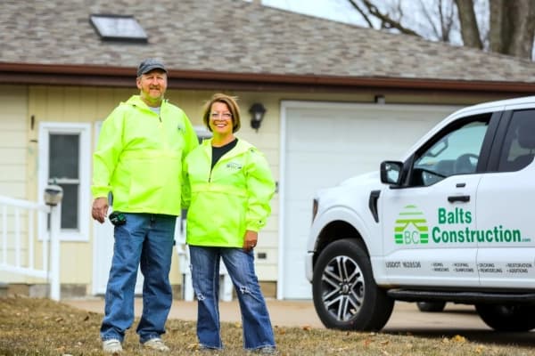 Balts Construction owners Kevin and Shannon